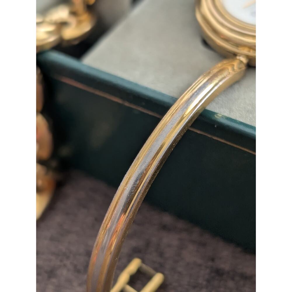 Gucci Vintage Interchangeable 23 Bezel Watch Set Lot of 2 Gold Tone Bangle Link - Picture 6 of 16